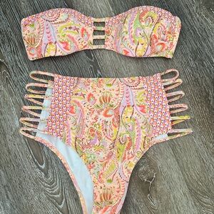 Colorful Paisley Victorias Secret Bikini Set